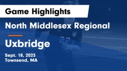 North Middlesex Regional  vs Uxbridge  Game Highlights - Sept. 18, 2023