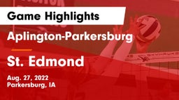 Aplington-Parkersburg  vs St. Edmond  Game Highlights - Aug. 27, 2022