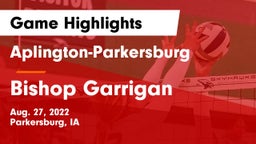 Aplington-Parkersburg  vs Bishop Garrigan  Game Highlights - Aug. 27, 2022