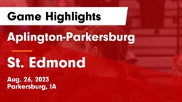 Aplington-Parkersburg  vs St. Edmond  Game Highlights - Aug. 26, 2023