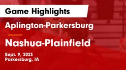 Aplington-Parkersburg  vs Nashua-Plainfield  Game Highlights - Sept. 9, 2023