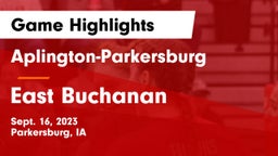 Aplington-Parkersburg  vs East Buchanan  Game Highlights - Sept. 16, 2023