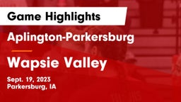Aplington-Parkersburg  vs Wapsie Valley  Game Highlights - Sept. 19, 2023