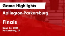 Aplington-Parkersburg  vs Finals Game Highlights - Sept. 23, 2023