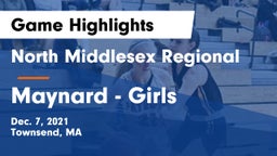 North Middlesex Regional  vs Maynard  - Girls Game Highlights - Dec. 7, 2021