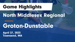 North Middlesex Regional  vs Groton-Dunstable  Game Highlights - April 27, 2023