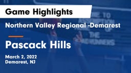 Northern Valley Regional -Demarest vs Pascack Hills  Game Highlights - March 2, 2022