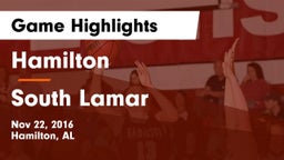 Hamilton  vs South Lamar Game Highlights - Nov 22, 2016