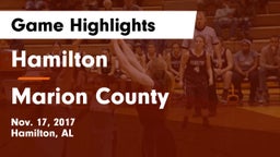 Hamilton  vs Marion County  Game Highlights - Nov. 17, 2017