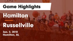 Hamilton  vs Russellville  Game Highlights - Jan. 2, 2018
