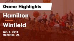 Hamilton  vs Winfield  Game Highlights - Jan. 5, 2018