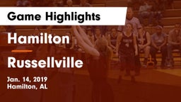 Hamilton  vs Russellville  Game Highlights - Jan. 14, 2019