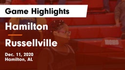 Hamilton  vs Russellville  Game Highlights - Dec. 11, 2020