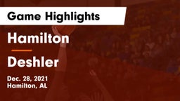 Hamilton  vs Deshler  Game Highlights - Dec. 28, 2021