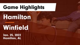 Hamilton  vs Winfield  Game Highlights - Jan. 25, 2022