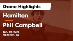 Hamilton  vs Phil Campbell  Game Highlights - Jan. 30, 2023