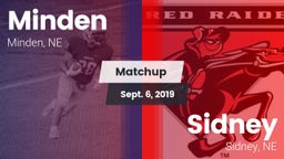 Matchup: Minden  vs. Sidney  2019