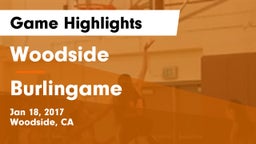 Woodside  vs Burlingame Game Highlights - Jan 18, 2017