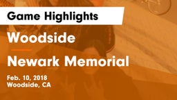 Woodside  vs Newark Memorial  Game Highlights - Feb. 10, 2018