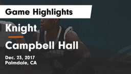 Knight  vs Campbell Hall Game Highlights - Dec. 23, 2017