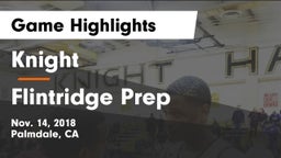 Knight  vs Flintridge Prep  Game Highlights - Nov. 14, 2018