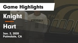 Knight  vs Hart Game Highlights - Jan. 2, 2020
