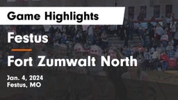 Festus  vs Fort Zumwalt North  Game Highlights - Jan. 4, 2024