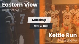 Matchup: Eastern View High vs. Kettle Run  2016