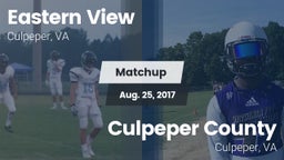 Matchup: Eastern View High vs. Culpeper County  2017