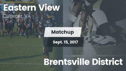 Matchup: Eastern View High vs. Brentsville District  2017