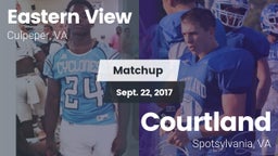 Matchup: Eastern View High vs. Courtland  2017