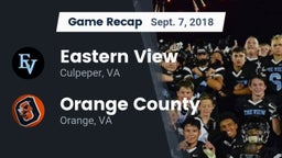 Recap: Eastern View  vs. Orange County  2018