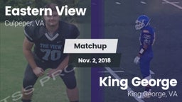 Matchup: Eastern View High vs. King George  2018