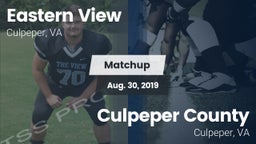 Matchup: Eastern View High vs. Culpeper County  2019