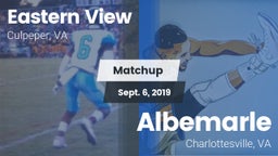 Matchup: Eastern View High vs. Albemarle  2019