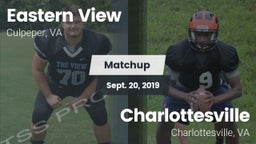 Matchup: Eastern View High vs. Charlottesville  2019