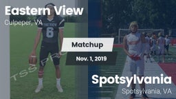 Matchup: Eastern View High vs. Spotsylvania  2019