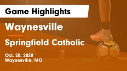 Waynesville  vs Springfield Catholic  Game Highlights - Oct. 20, 2020