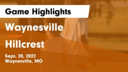 Waynesville  vs Hillcrest  Game Highlights - Sept. 20, 2022
