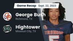 Recap: George Bush  vs. Hightower  2023