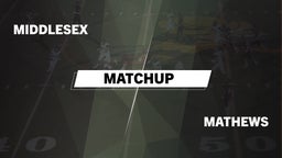 Matchup: Middlesex High vs. Mathews 2016