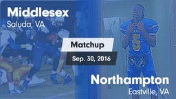 Matchup: Middlesex High vs. Northampton  2016