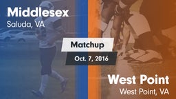 Matchup: Middlesex High vs. West Point  2016