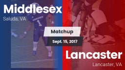 Matchup: Middlesex High vs. Lancaster  2017