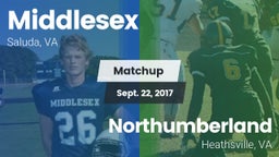 Matchup: Middlesex High vs. Northumberland  2017