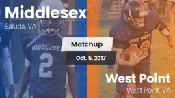 Matchup: Middlesex High vs. West Point  2017
