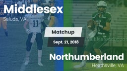 Matchup: Middlesex High vs. Northumberland  2018