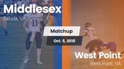 Matchup: Middlesex High vs. West Point  2018