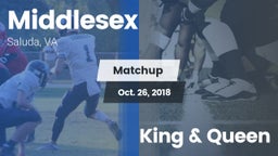 Matchup: Middlesex High vs. King & Queen 2018