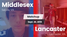 Matchup: Middlesex High vs. Lancaster  2019